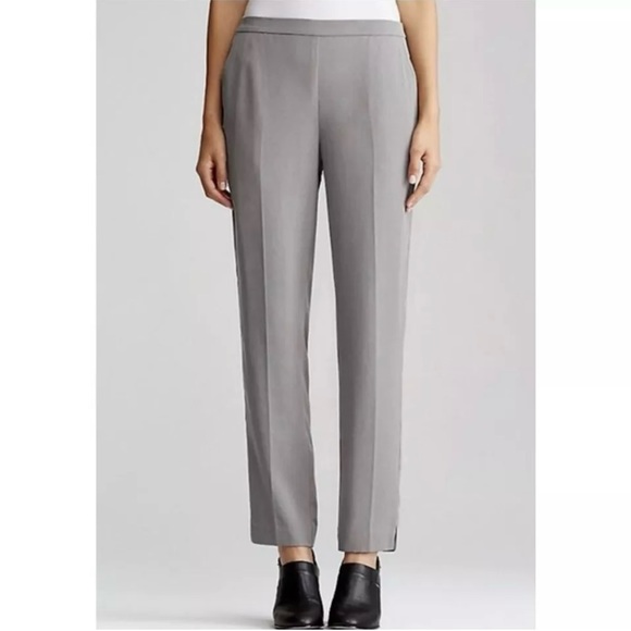 Eileen Fisher 100% Tencel Ankle Pants Size Medium Petite - Picture 1 of 10